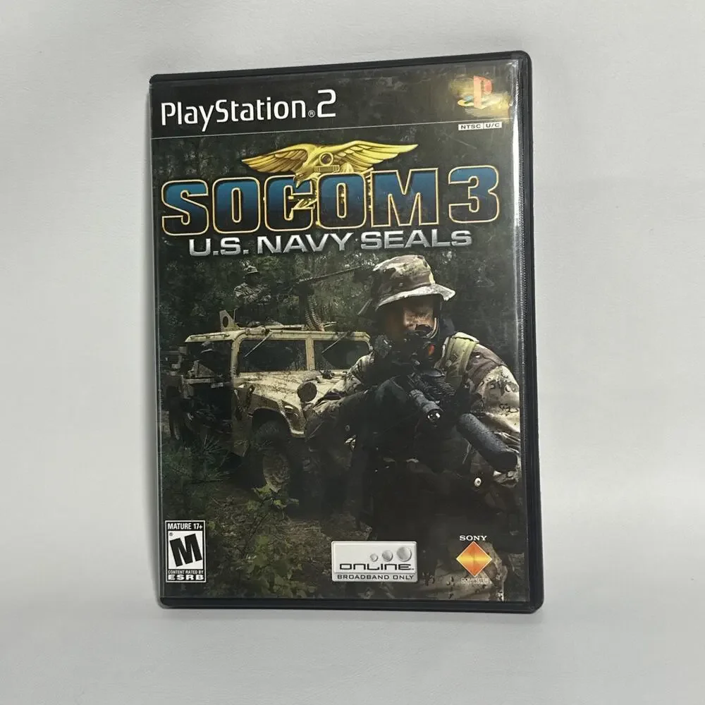 Sony PlayStation 2 Game Socom 3 US Navy Seals Mature With Manual